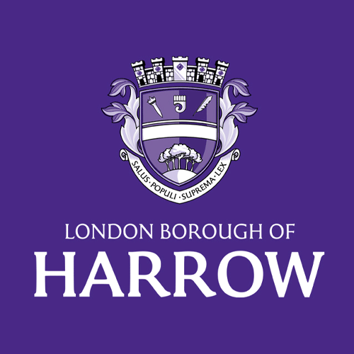 London Borough of Harrow - Purple Background