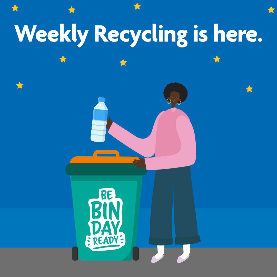 Weekly recycling is here
